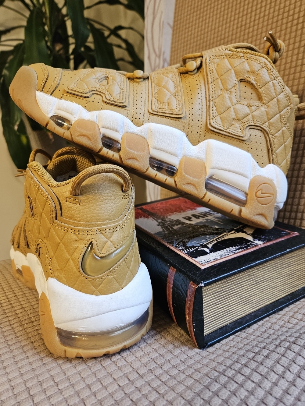 Nike Air More Uptempo Wheat Quilted (W) - Picture 7 of 16
